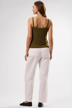 Amour Vert Josie Stretch Knit Tank OliveGreen Sale