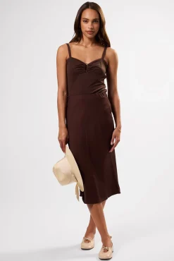 Amour Vert Josie Stretch Knit Tank Espresso Discount