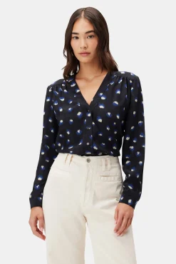 Amour Vert Kaya Washable Silk Blouse Pavo Sale