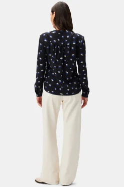Amour Vert Kaya Washable Silk Blouse Pavo Sale
