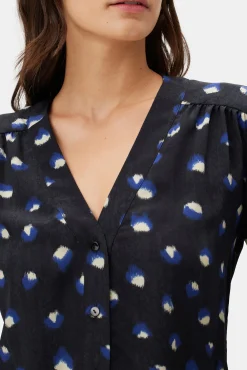 Amour Vert Kaya Washable Silk Blouse Pavo Sale