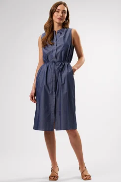 Amour Vert Kylen Organic Cotton Shirt Dress ChambrayBlue Best