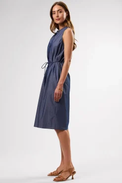 Amour Vert Kylen Organic Cotton Shirt Dress ChambrayBlue Best