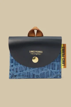Amour Vert Lance Pierres Envoy 01 Snap Wallet DenimCroc New