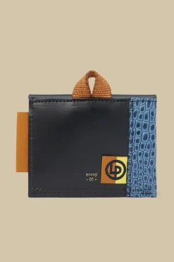 Amour Vert Lance Pierres Envoy 01 Snap Wallet DenimCroc New