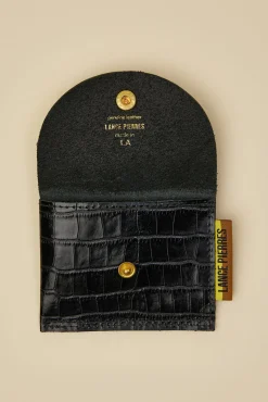 Amour Vert Lance Pierres Envoy 01 Snap Wallet CarbonCroc Clearance