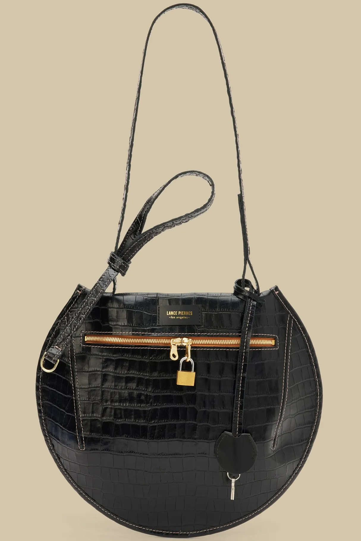 Amour Vert Lance Pierres Oroma 01 Saddle Bag CarbonCroc Outlet
