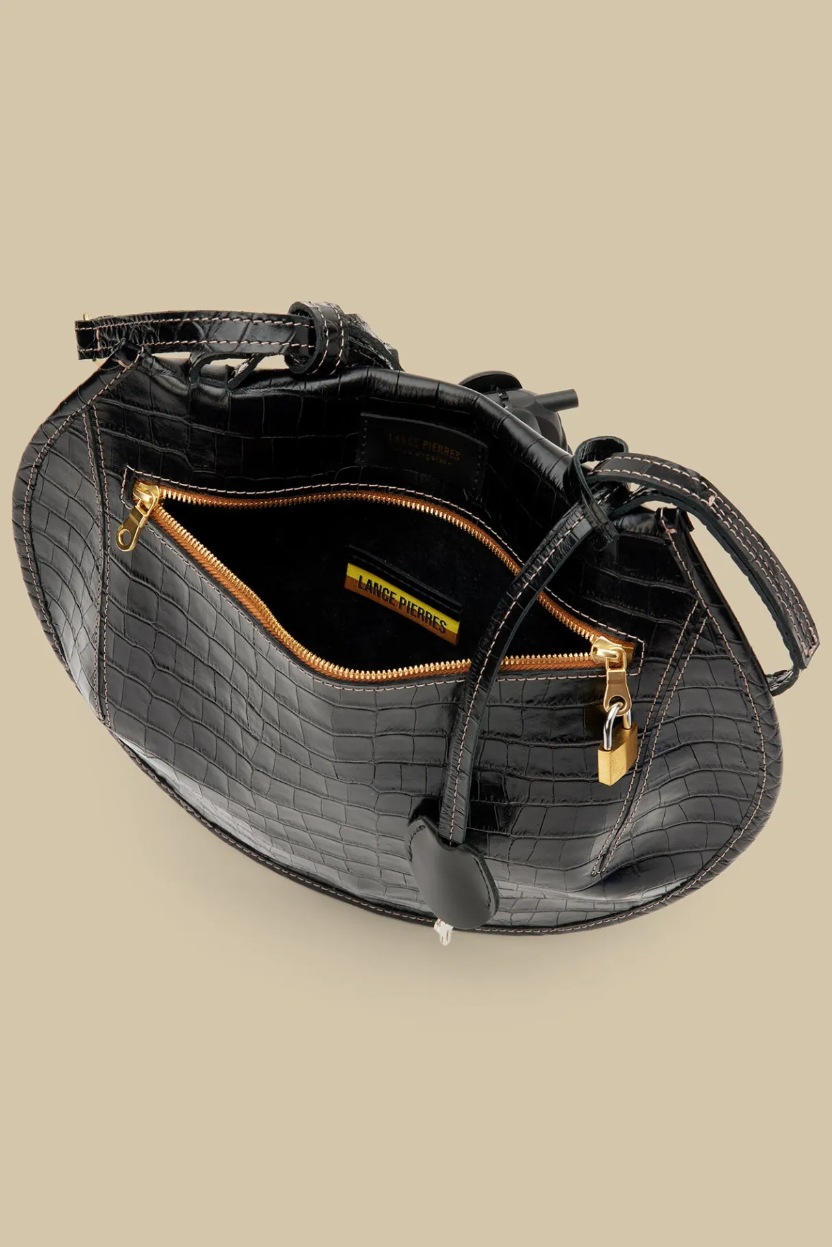 Amour Vert Lance Pierres Oroma 01 Saddle Bag CarbonCroc Outlet
