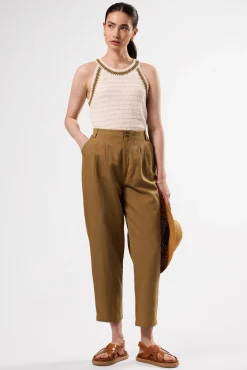 Amour Vert Larisa Cotton Linen Pant Elm Sale