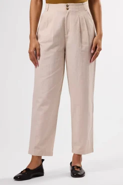 Amour Vert Larisa Cotton Linen Pant Natural Best