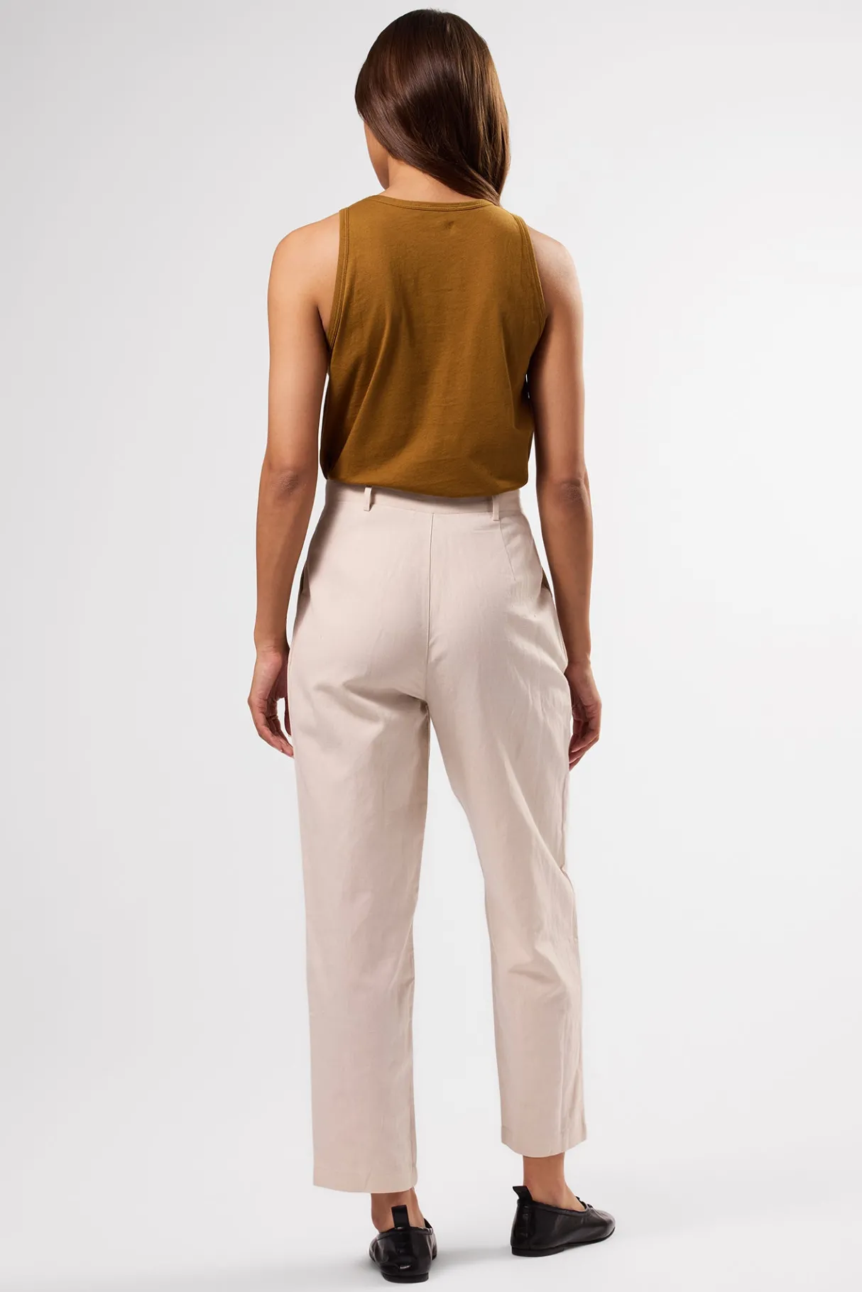 Amour Vert Larisa Cotton Linen Pant Natural Best