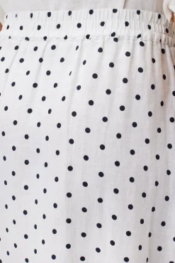 Amour Vert Lilly Pilly Lola Organic Linen Skirt PolkaDots Online