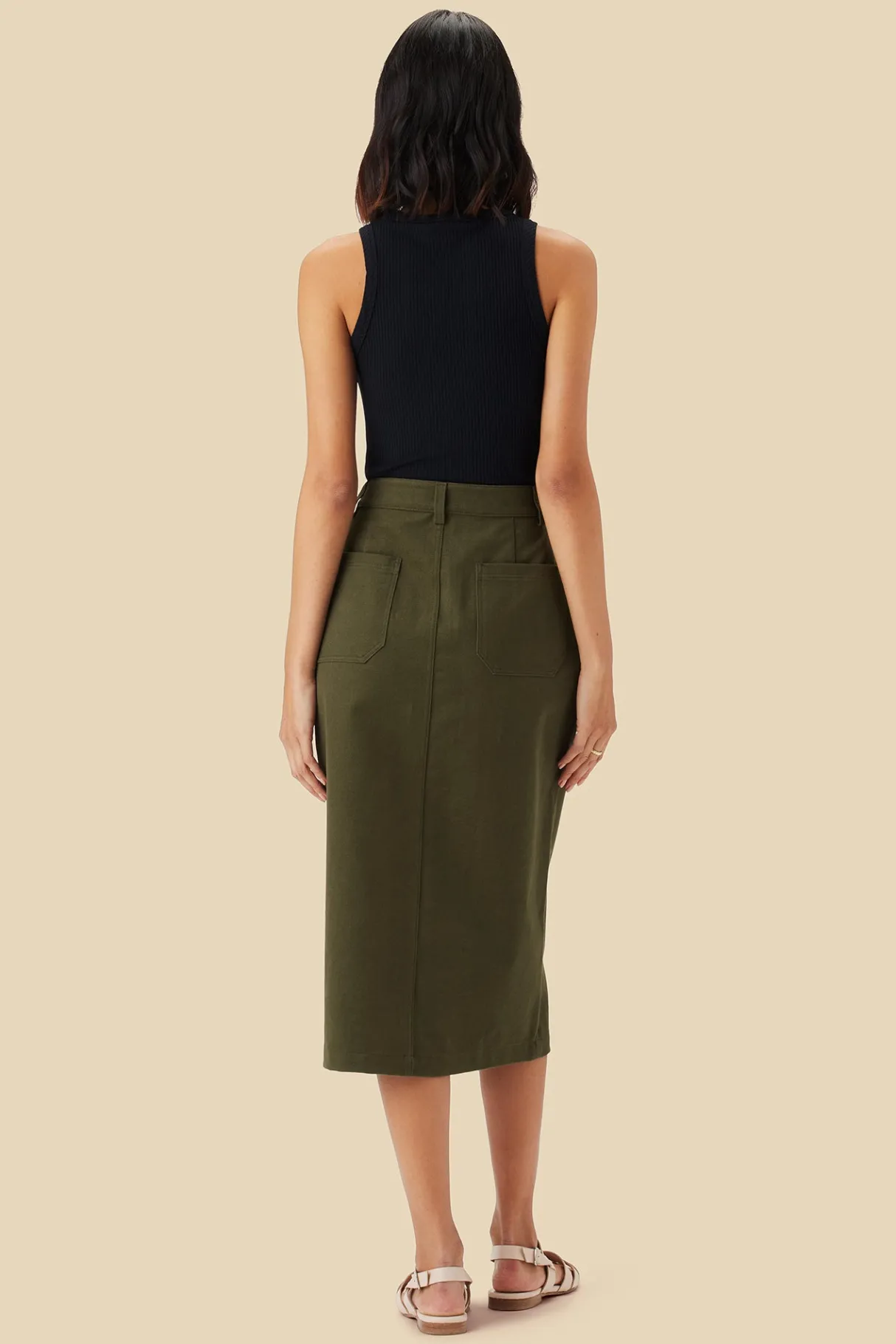 Amour Vert Lina Organic Cotton Skirt CallaGreen Fashion
