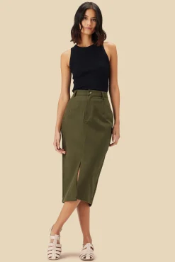 Amour Vert Lina Organic Cotton Skirt CallaGreen Fashion