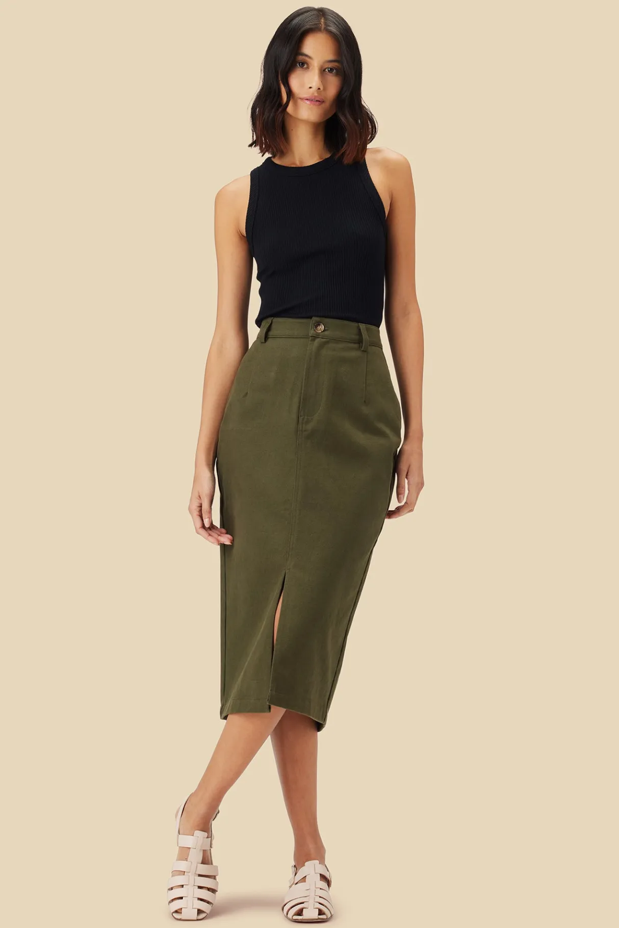 Amour Vert Lina Organic Cotton Skirt CallaGreen Fashion