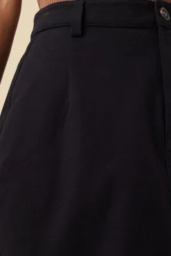 Amour Vert Lina Organic Cotton Skirt Black Fashion