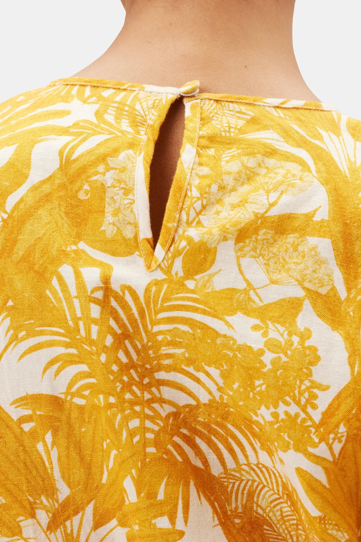 Amour Vert Lisa Cotton Linen Top ToileMandarine Sale