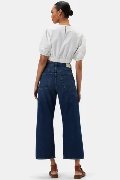 Amour Vert Lisa Organic Cotton Poplin Top White Online