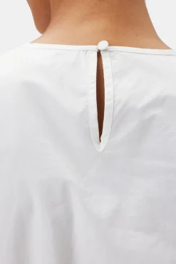 Amour Vert Lisa Organic Cotton Poplin Top White Online