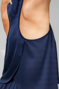 Amour Vert Lunya Washable Silk Tulip Back Set DeepBlue New
