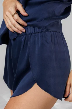 Amour Vert Lunya Washable Silk Tulip Back Set DeepBlue New