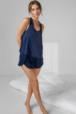 Amour Vert Lunya Washable Silk Tulip Back Set DeepBlue New