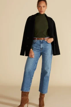 Amour Vert Lux Paris Rib Turtleneck OliveGreen Outlet