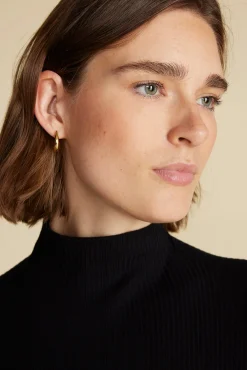 Amour Vert Lux Paris Rib Turtleneck Black Outlet