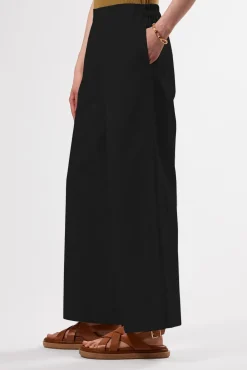 Amour Vert Malia Cotton Linen Pant Black Hot