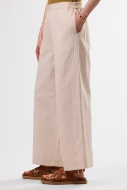 Amour Vert Malia Cotton Linen Pant Natural Outlet