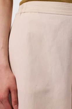 Amour Vert Malia Cotton Linen Pant Natural Outlet