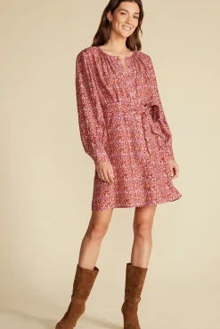 Amour Vert Marais Button Front Dress RennesPinkFloralPrint Best