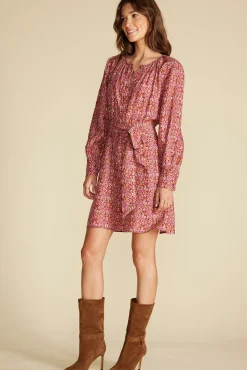 Amour Vert Marais Button Front Dress RennesPinkFloralPrint Best