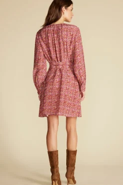 Amour Vert Marais Button Front Dress RennesPinkFloralPrint Best