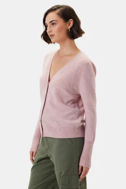 Amour Vert Mason Cashmere Cardigan Peony Fashion