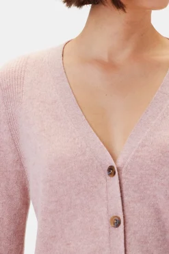 Amour Vert Mason Cashmere Cardigan Peony Fashion