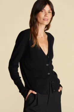 Amour Vert Mason Cashmere Cardigan Black Online