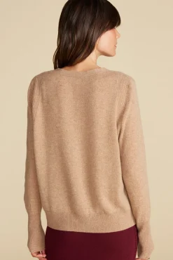 Amour Vert Mason Cashmere Cardigan CafeAuLait New