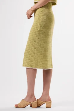 Amour Vert Meli Crochet Skirt MelonIvory Best