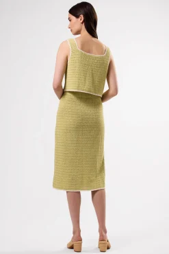 Amour Vert Meli Crochet Skirt MelonIvory Best