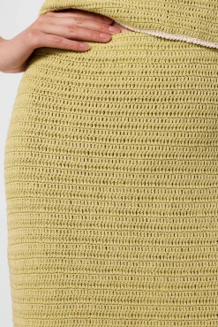 Amour Vert Meli Crochet Skirt MelonIvory Best