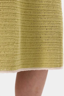 Amour Vert Meli Crochet Skirt MelonIvory Best