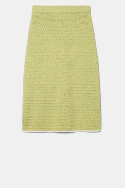 Amour Vert Meli Crochet Skirt MelonIvory Best