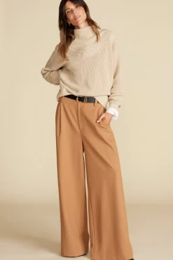 Amour Vert Monet Cotton Merino Sweater DoeBeige New