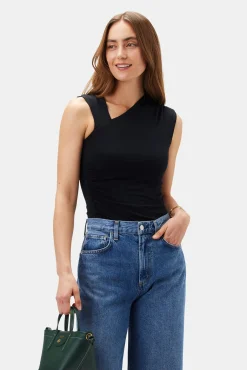 Amour Vert Monique Modal Tank Black Clearance