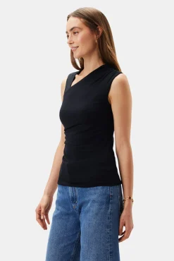 Amour Vert Monique Modal Tank Black Clearance
