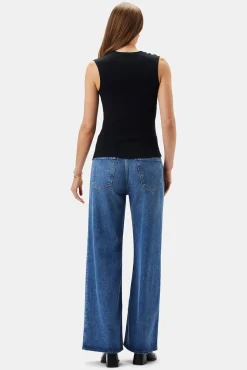 Amour Vert Monique Modal Tank Black Clearance