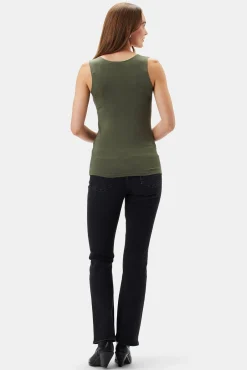 Amour Vert New Iris Modal Tank OliveGreen Sale
