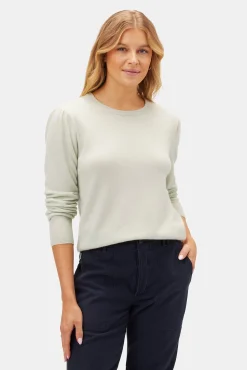 Amour Vert Odilia Cashmere Sweater MintGreen New