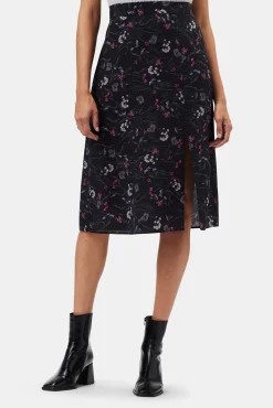 Amour Vert Ollie Washable Silk Skirt CarolineBlack Sale